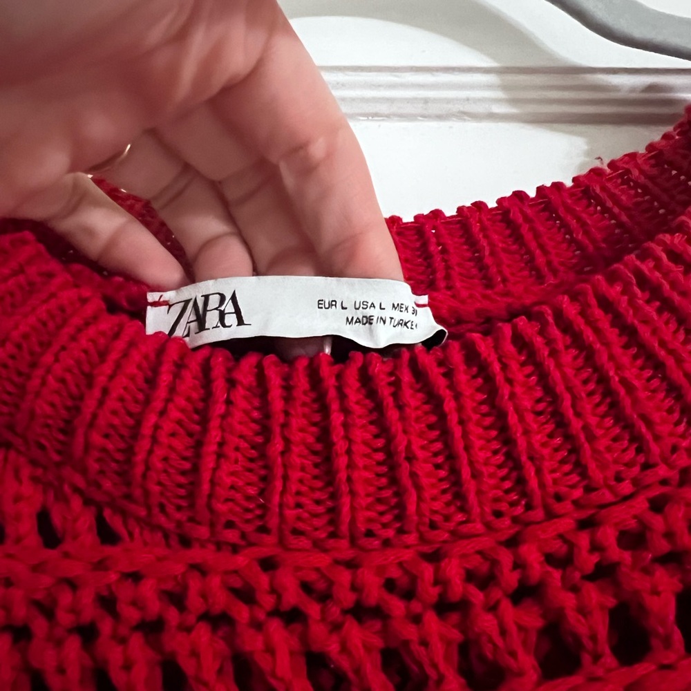 Zara Fringed Knit Sweater - Picture 3 of 3